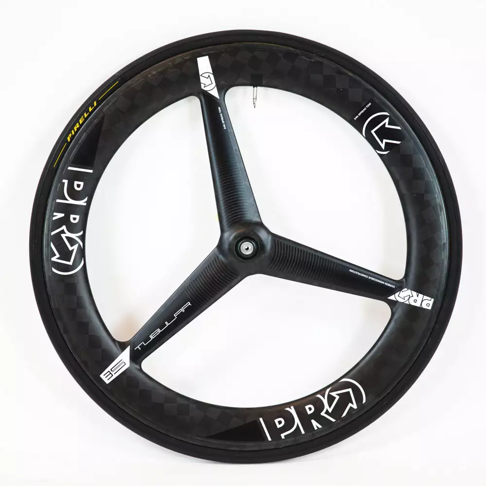PRO TeXtreme 3-Spoke Tubular Front Wheel - Rim Brake 3 PRO TeXtreme 3-Spoke Tubular Front Wheel - Rim Brake