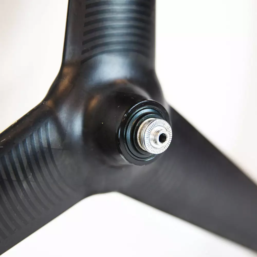 PRO TeXtreme 3-Spoke Tubular Front Wheel - Rim Brake 6 PRO TeXtreme 3-Spoke Tubular Front Wheel - Rim Brake - Billede 4