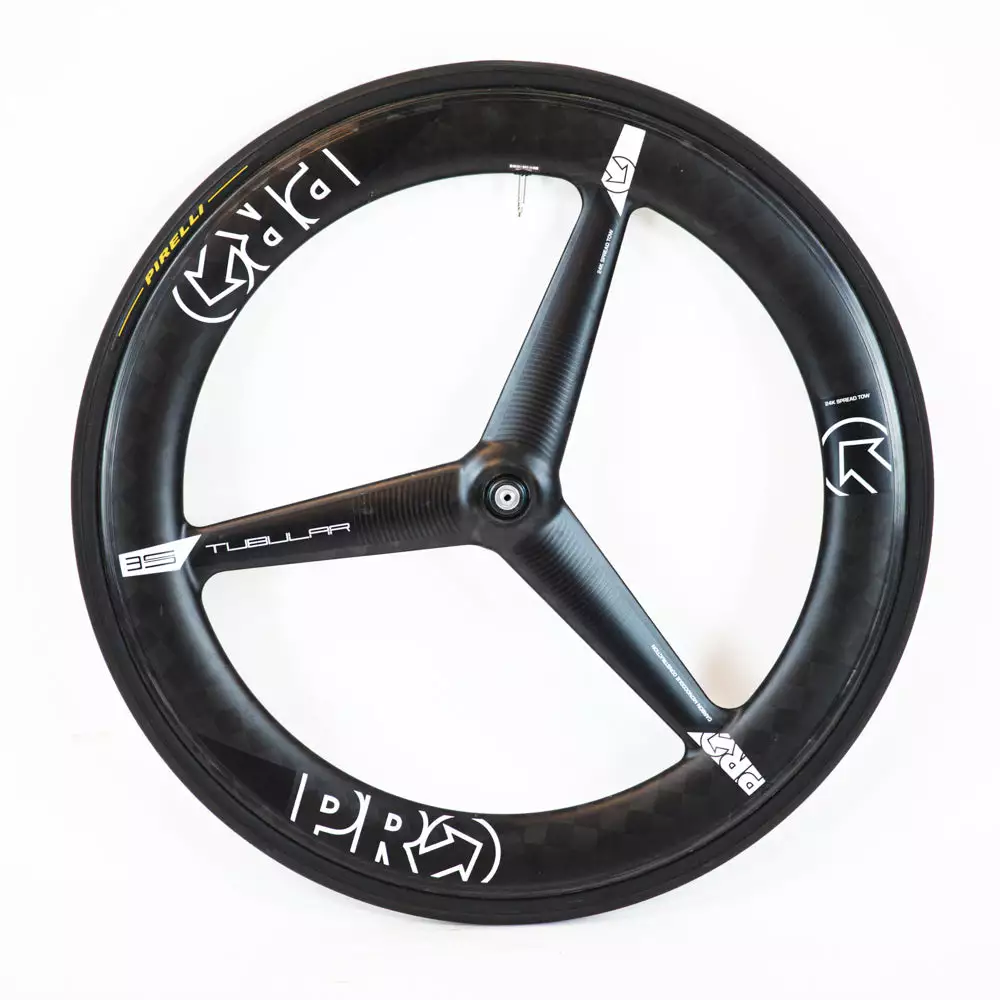 PRO TeXtreme 3-Spoke Tubular Front Wheel - Rim Brake 3 PRO TeXtreme 3-Spoke Tubular Front Wheel - Rim Brake