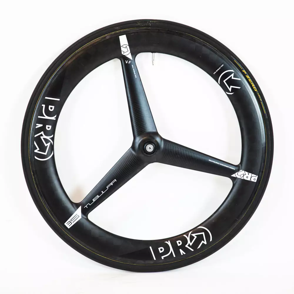 PRO TeXtreme 3-Spoke Tubular Front Wheel - Rim Brake 4 PRO TeXtreme 3-Spoke Tubular Front Wheel - Rim Brake - Billede 2