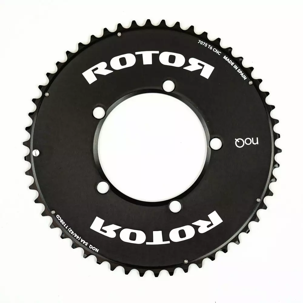 Rotor NoQ Outer Road Chainring - 110 BCD - 5 Bolt 4 Rotor NoQ Outer Road Chainring - 110 BCD - 5 Bolt - Billede 2