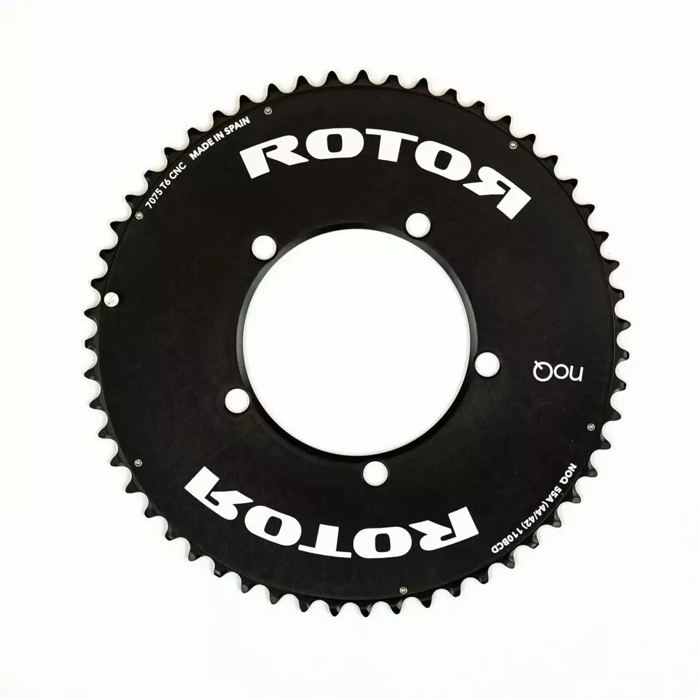 Rotor NoQ Outer Road Chainring - 110 BCD - 5 Bolt 5 Rotor NoQ Outer Road Chainring - 110 BCD - 5 Bolt - Billede 3