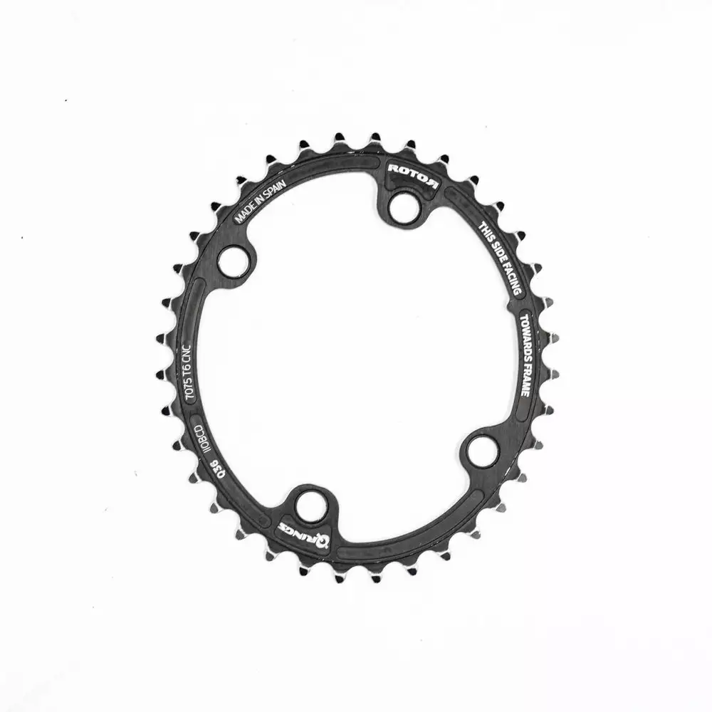 Rotor Q-Rings Oval Inner Chainring - 110 BCD - 4 Bolt #1 3 Rotor Q-Rings Oval Inner Chainring - 110 BCD - 4 Bolt #1
