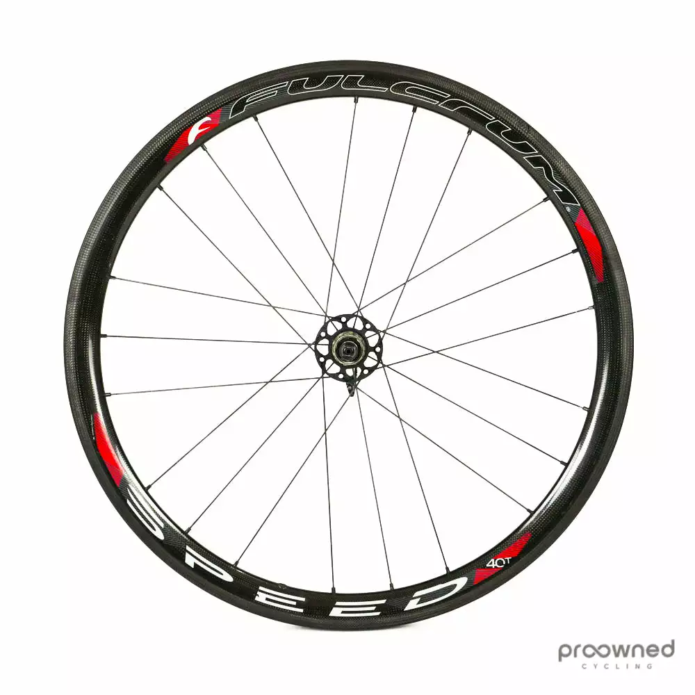 Fulcrum Speed 40T Tubular Rear Wheel - Black/Red 4 Fulcrum Speed 40T Tubular Rear Wheel - Black/Red - Billede 2