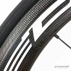 Fulcrum Speed 55T Tubular Front Wheel - Black/White -Pinarello Butik P1860412