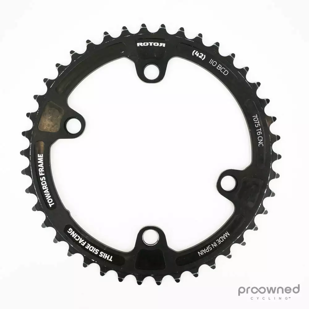 Rotor NoQ Inner Chainring - 42T 110 Bcd - 4 Bolt 3 Rotor NoQ Inner Chainring - 42T 110 Bcd - 4 Bolt