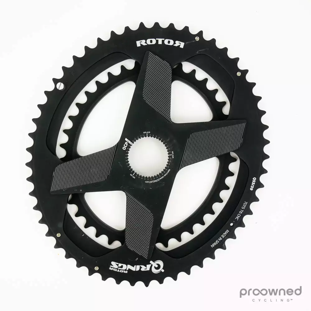 Rotor Q-Rings Direct Mount Oval Double Chainring - 53/39t - OCP 3 Rotor Q-Rings Direct Mount Oval Double Chainring - 53/39t - OCP