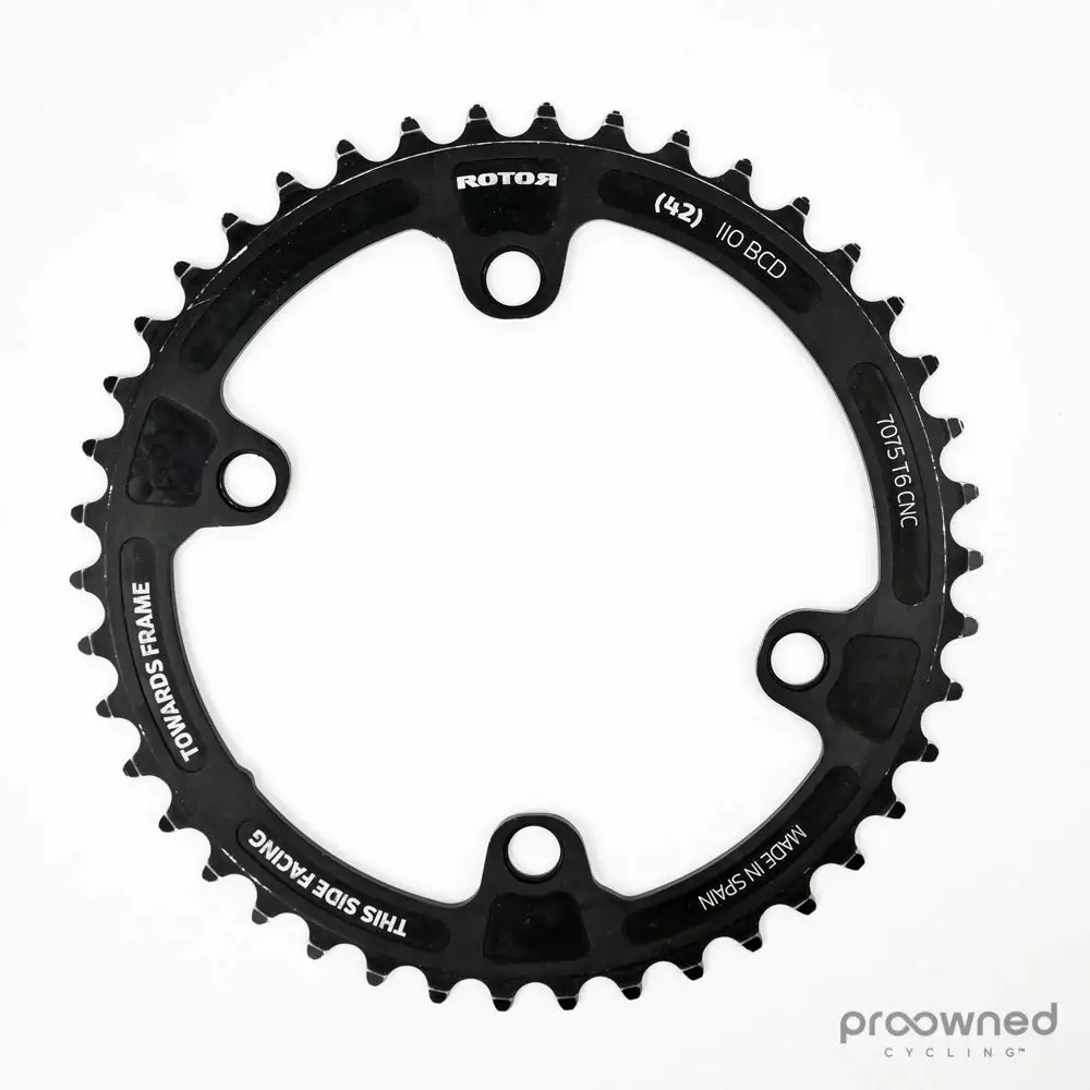 Rotor NoQ Inner Chainring - 42T 110 Bcd - 4 Bolt 3 Rotor NoQ Inner Chainring - 42T 110 Bcd - 4 Bolt